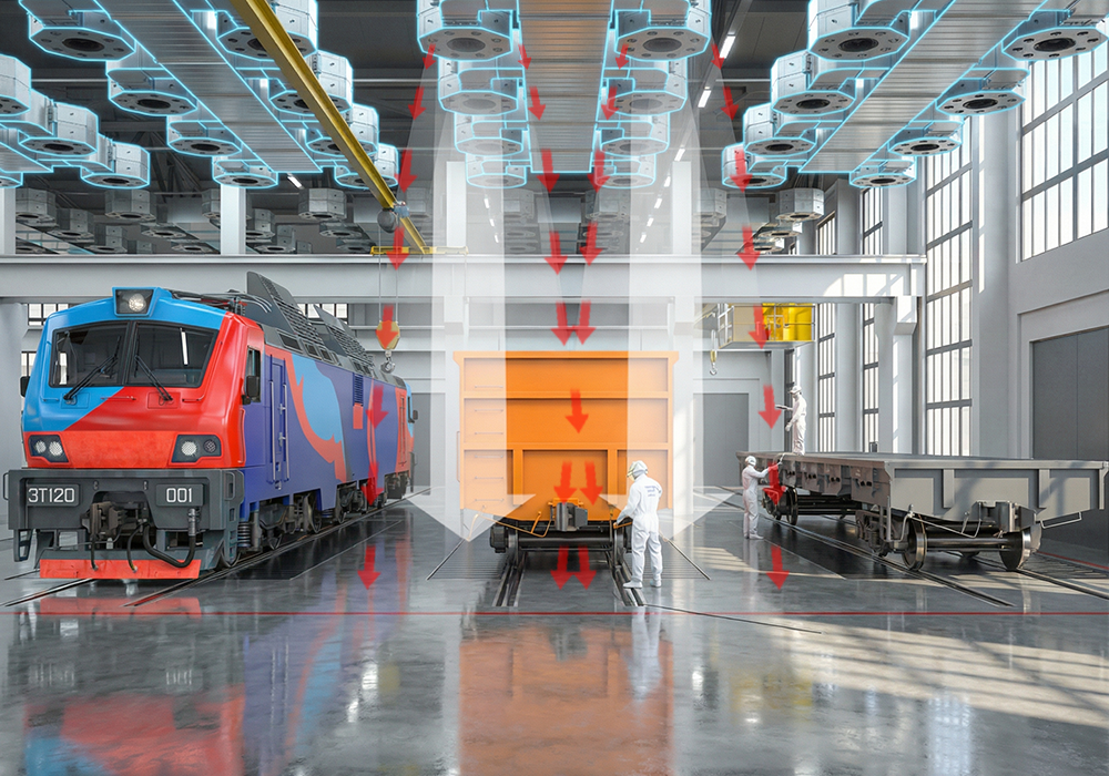 Зоны открытой окраски для ж/д техники